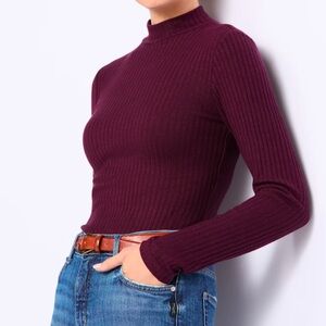 Market and Spruce Caitri mock neck long sleeves Eve shirt (M)